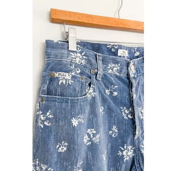 Polo Ralph Lauren Callen High Rise Slim Floral Print Jeans - Picture 6 of 8